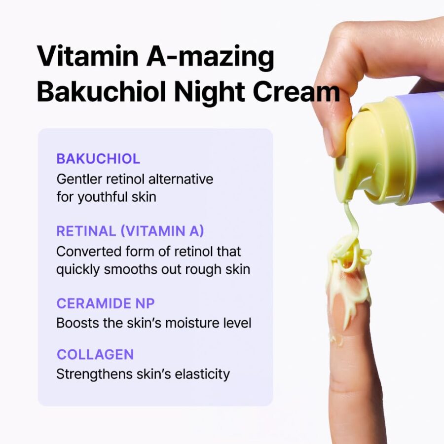 Vitamin A-mazing Bakuchiol Night cream by Wishtrend - Imagen 3