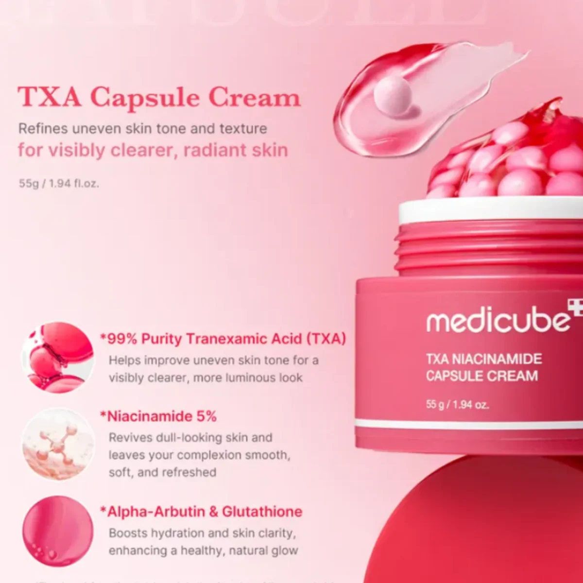 Medicube TXA Niacinamide Capsule Cream 55g - Imagen 2