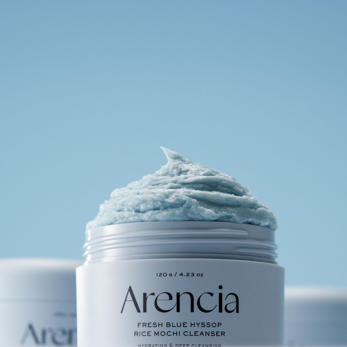 Arencia – Fresh Blue Hyssop Rice Mochi Cleanser - Imagen 2