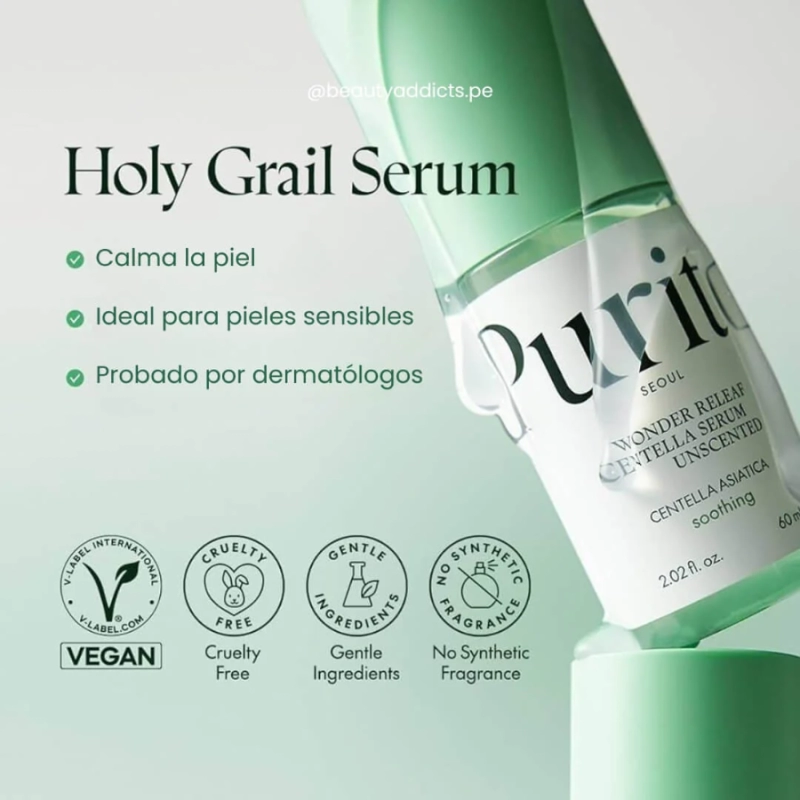 Wonder Releaf Centella Serum Unscented 60ml - Imagen 3