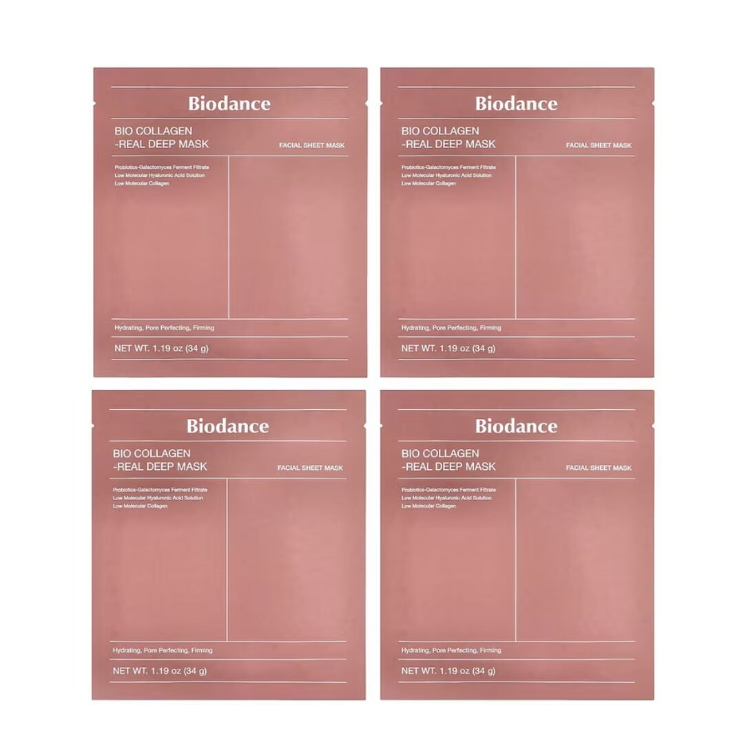 Biodance - Bio-Collagen Real Deep Mask - Firming Collagen Face Mask - (4x3 unidades)