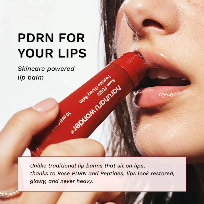 Haruharu Wonder - Rose PDRN Peptide Glowy Balm - Moisturizing Lip Balm - 10 ml - Imagen 2