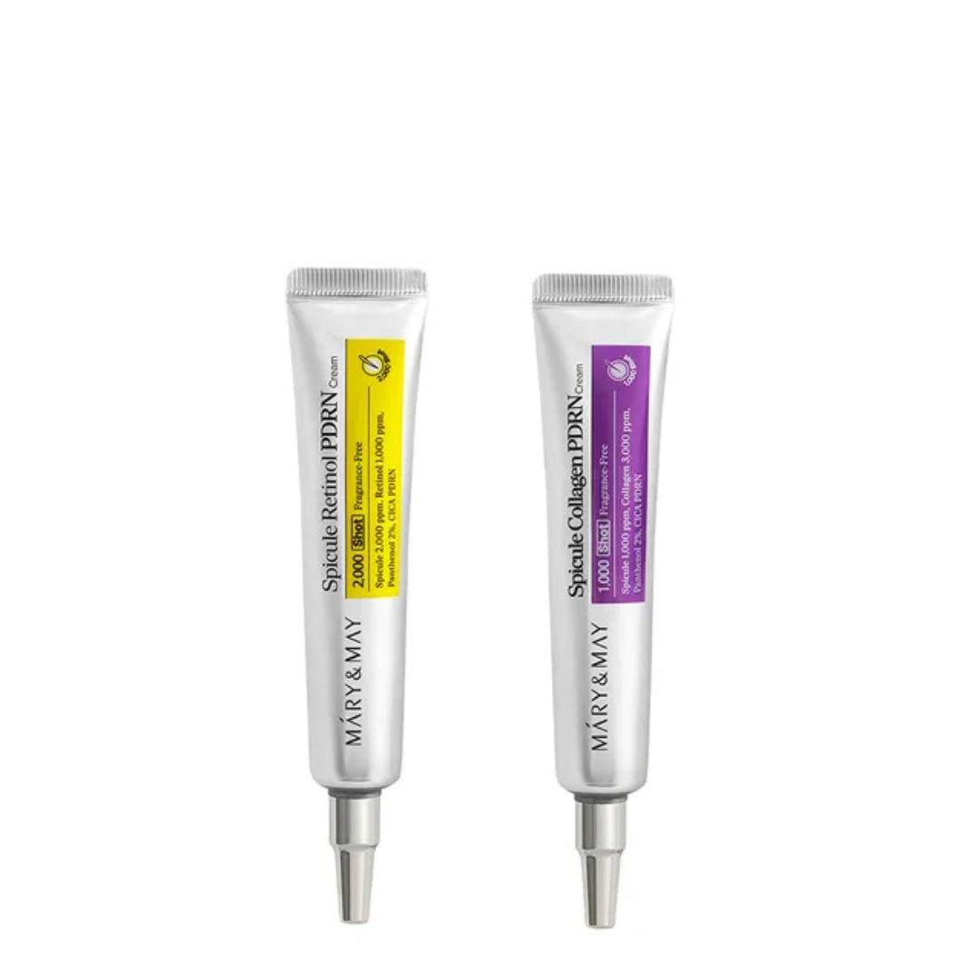 Mary&May - Spicule Retinol PDRN Cream + Mary&May Spicule Collagen PDRN Cream