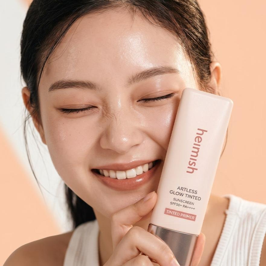Heimish Artless Glow Tinted Sunscreen Shine Beige SPF50+ PA+++ 40ml - Imagen 2