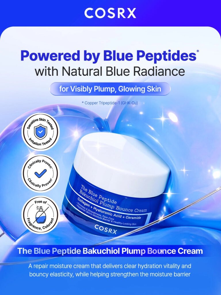 COSRX The Blue Peptide Bakuchiol Plump Bounce Cream 50g